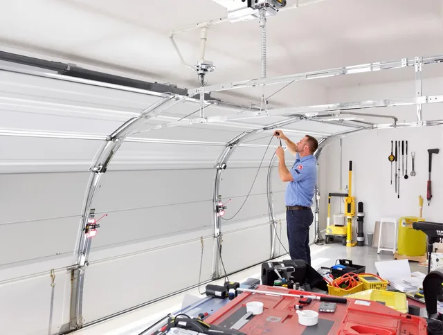 Garage door cable repair service by Pembroke Garage Door Repair in Pembroke
