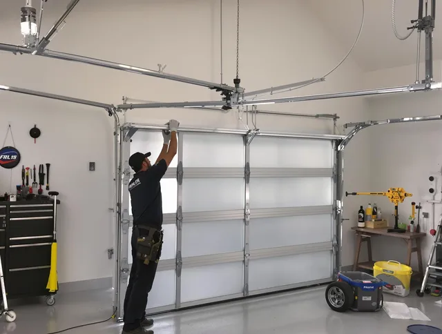 Pembroke Garage Door Repair certified team performing precision garage door installation in Pembroke