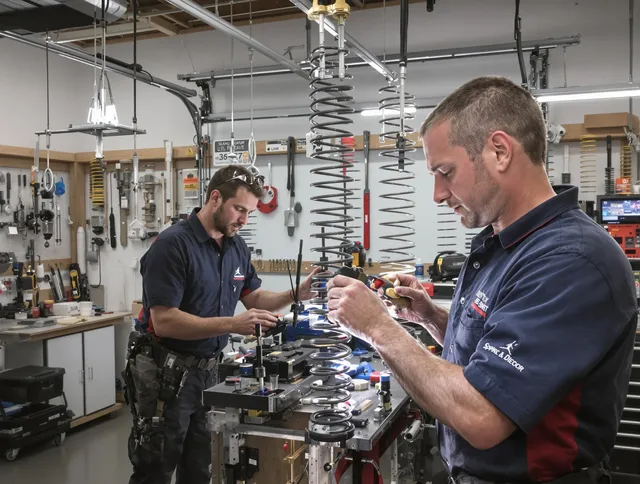 Garage door spring repair service by Pembroke Garage Door Repair in Pembroke